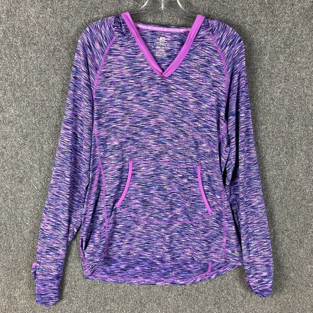 Free2B by Free Country Active Hoodie Women's Medium Pullover Purple M